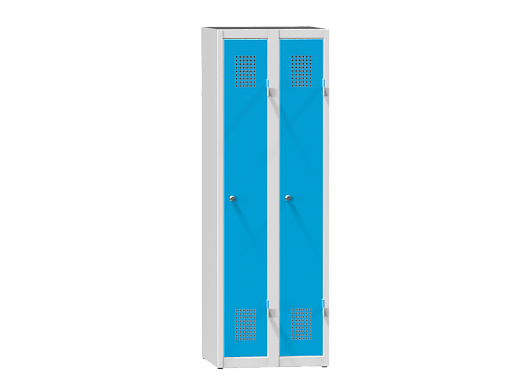 Garderobenschrank mit Sockel – 2 Abteile XS82-15